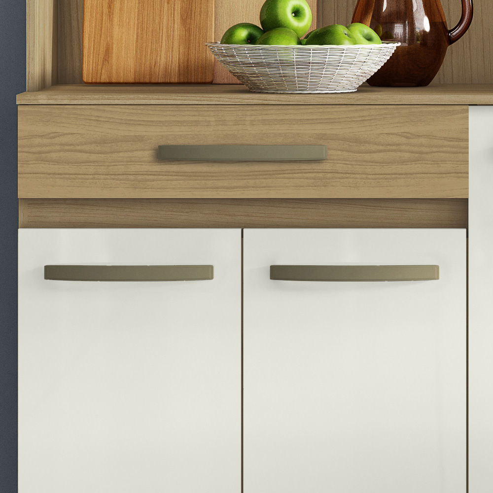 Cozinha Compacta 8 Portas 2001308 Atacama Off White ARMoveis