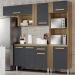 Cozinha Compacta Com Balcao 2001910x0310 Grafite Atacama ARMoveis