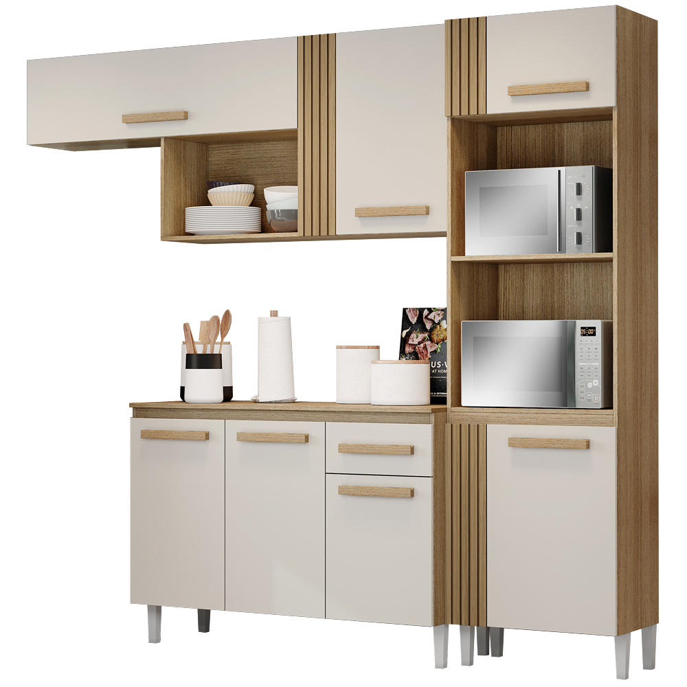 Cozinha Compacta Com Balcao 2001910x0310 Off White Atacama ARMoveis