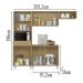Cozinha Compacta Com Balcao 2002113x14 Atacama Grafite ARMoveis