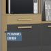 Cozinha Compacta Com Balcao 2002113x14 Atacama Grafite ARMoveis