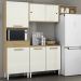 Cozinha Compacta Com Balcao 2002113x14 Atacama Off White ARMoveis