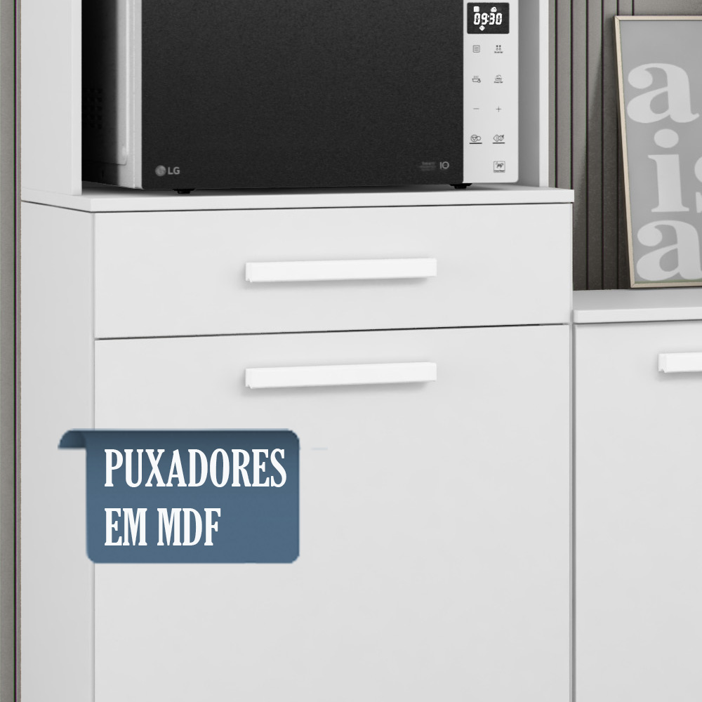 Cozinha Compacta Com Balcao 2002113x14 Branco ARMoveis