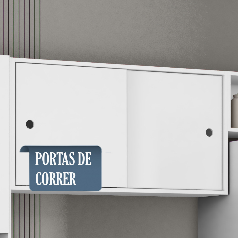 Cozinha Compacta Com Balcao 2002113x14 Branco ARMoveis