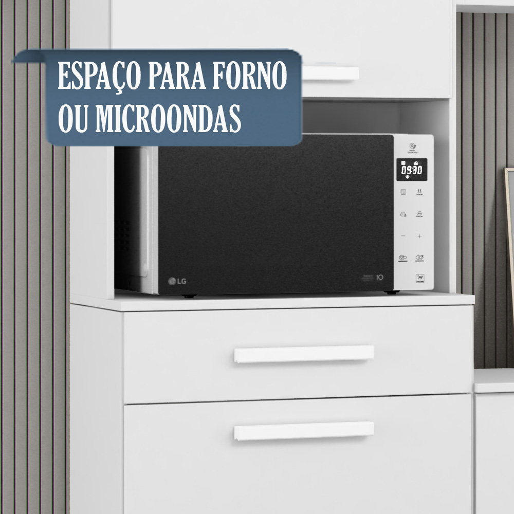Cozinha Compacta Com Balcao 2002113x14 Branco ARMoveis
