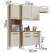 Cozinha Compacta Com Balcao 2012155x51 Atacama Off White ARMoveis