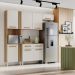 Cozinha Compacta Com Balcao 2012155x51 Atacama Off White ARMoveis