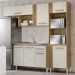 Cozinha Compacta Com Balcao Para Pia Atacama Off White ARMoveis