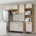 Cozinha Compacta Com Balcao Para Pia Atacama Off White ARMoveis