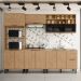 Cozinha Modulada 05 Pecas MDF 280 cm Tosc Freijo Freijo MXM