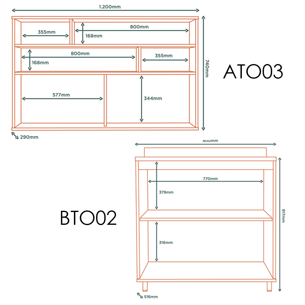 Cozinha Modulada 05 Pecas MDF 280 cm Tosc Freijo Nero MXM