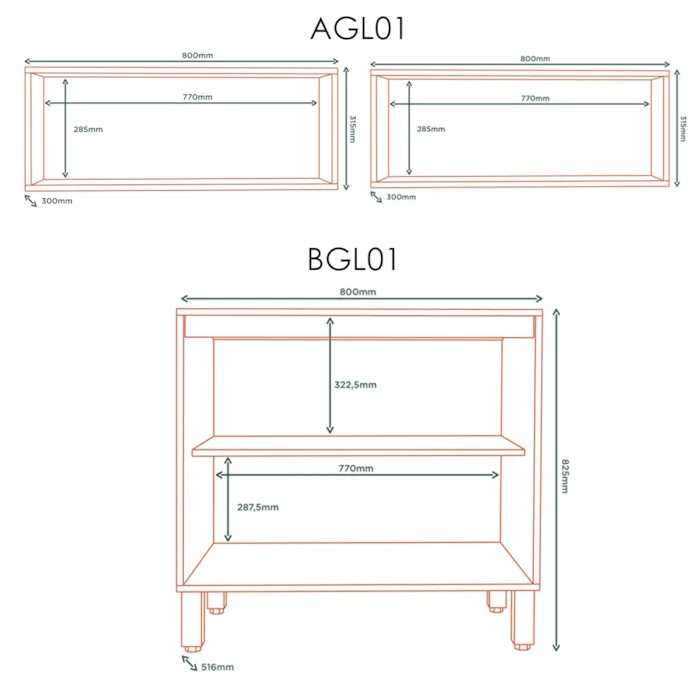 Cozinha Modulada 3 Modulos 160 cm GLOR Branco Neve MXM