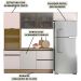 Cozinha Modulada 4 Pecas 258 cm Etti Carvalho Oak Off White PLN