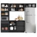 Cozinha Modulada 4 Pecas 258 cm Etti Grafite PLN