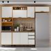 Cozinha Modulada 4 Pecas 260 cm Raven Freijo Off White PLN