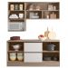 Cozinha Modulada 5 Peças 178 cm Etti Carvalho Oak Off White PLN