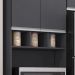 Cozinha Modulada 5 Peças 281 cm Andreia Cinza REAJL
