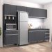 Cozinha Modulada 5 Peças 281 cm Andreia Cinza REAJL
