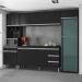 Cozinha Modulada 5 Peças 281 cm Andreia Preto REAJL