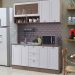 Cozinha Modulada 5 Pecas 200 cm DENV Balcao Pia Branco Rivera Dtall