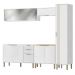 Cozinha Modulada 5 Pecas 249 cm MDP GLOR Branco Neve MXM