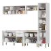 Cozinha Modulada 5 Pecas 249 cm MDP GLOR Branco Neve MXM