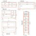 Cozinha Modulada 5 Pecas 249 cm MDP GLOR Branco Neve MXM