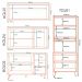Cozinha Modulada 5 Pecas 270 cm MDP GLOR Branco Neve MXM