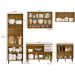Cozinha Modulada 6 Peças 270 cm Cria Freijo Ripado Off White PLN