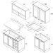 Cozinha Modulada 6 Pecas 200 cm DENV Branco Rivera Dtall