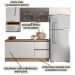 Cozinha Modulada 6 Pecas 258 cm Etti Carvalho Oak Off White PLN