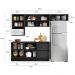 Cozinha Modulada 6 Pecas 258 cm Etti Grafite PLN
