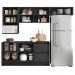 Cozinha Modulada 6 Pecas 258 cm Etti Grafite PLN