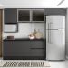 Cozinha Modulada 6 Pecas 258 cm Etti Grafite PLN