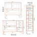 Cozinha Modulada 6 Pecas 319 cm MDP GLOR Branco Neve MXM