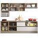 Cozinha Modulada 7 Pecas 258 cm Etti Carvalho Oak Off White PLN