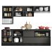 Cozinha Modulada 7 Pecas 258 cm Etti Grafite PLN