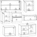 Cozinha Modulada 7 Pecas 258 cm Etti Grafite PLN