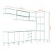 Cozinha Modulada 7 Pecas 297 cm MDP Vera Marrocos Off White MXM