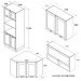 Cozinha Modulada 9 Pecas 225X195 cm DENV Branco Rivera Dtall