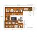 Cozinha Suspensa 6 Portas 180 cm Una Freijo Off White PLN