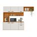 Cozinha Suspensa 6 Portas 180 cm Una Freijo Off White PLN