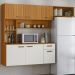 Cozinha Suspensa 6 Portas 180 cm Una Freijo Off White Ripado PLN
