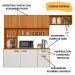 Cozinha Suspensa 6 Portas 180 cm Una Freijo Off White Ripado PLN