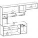 Cozinha Suspensa 6 Portas 180 cm Una Freijo Off White Ripado PLN