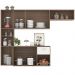 Cozinha Suspensa 7 Portas 180 cm Mali Carvalho Oak Off White PLN
