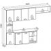 Cozinha Suspensa 7 Portas 180 cm Mali Carvalho Oak Off White PLN