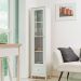 Cristaleira 1 Porta Vidro 1 Gaveta 180x43 cm E962 Branco Dtall