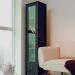 Cristaleira 1 Porta Vidro 1 Gaveta 180x43 cm E962 Preto Dtall