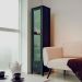 Cristaleira 1 Porta Vidro 1 Gaveta 180x43 cm E962 Preto Dtall